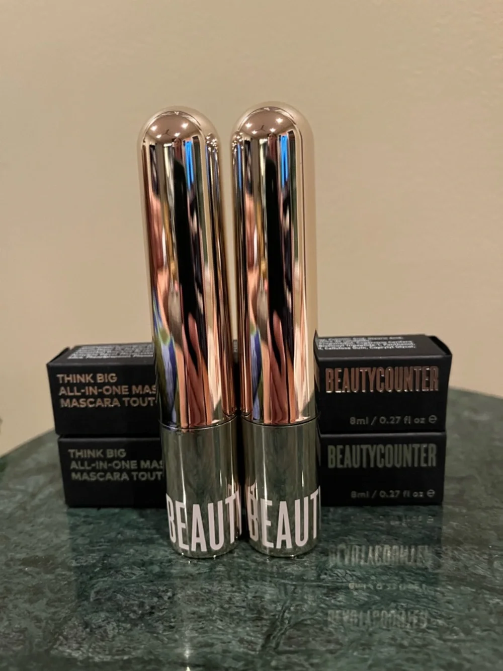 TWO New in box, Beautycounter Think Big All In One Mascaras